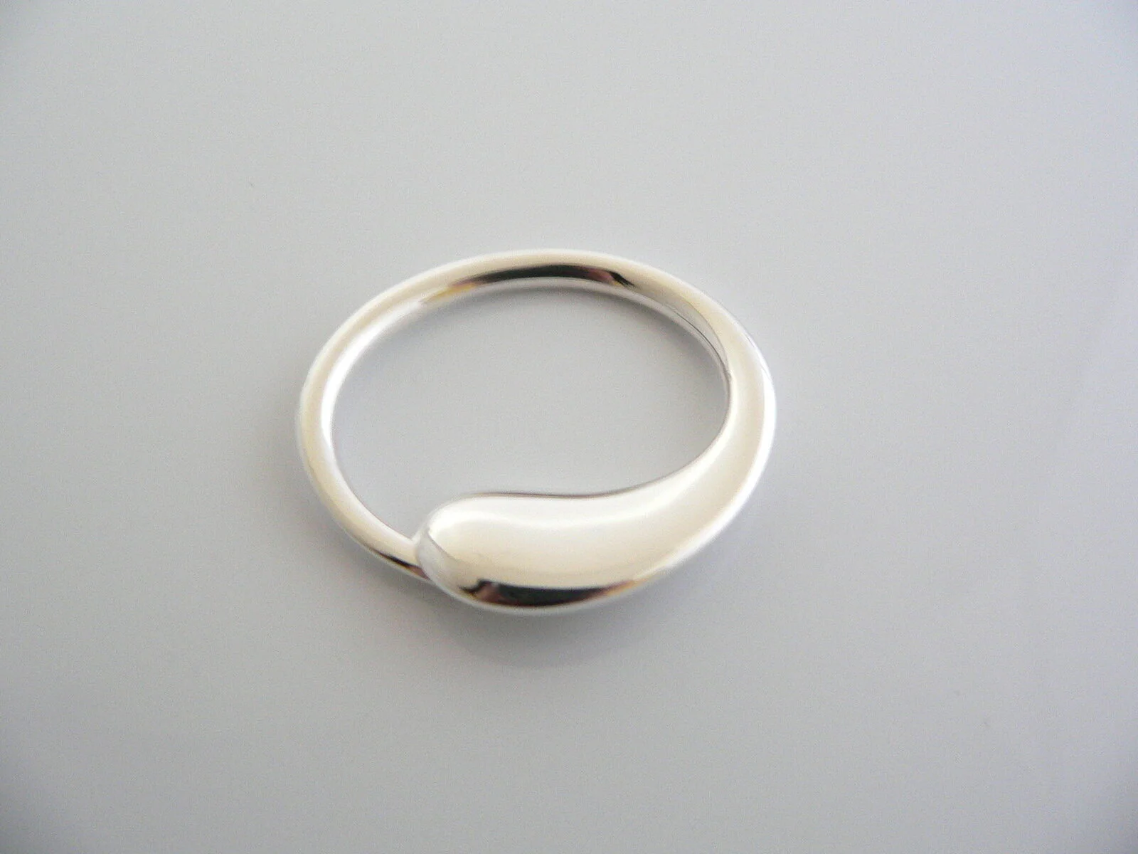 Tiffany & Co Silver Peretti Eternal Circle Key Ring Keychain Keyring Gift Love