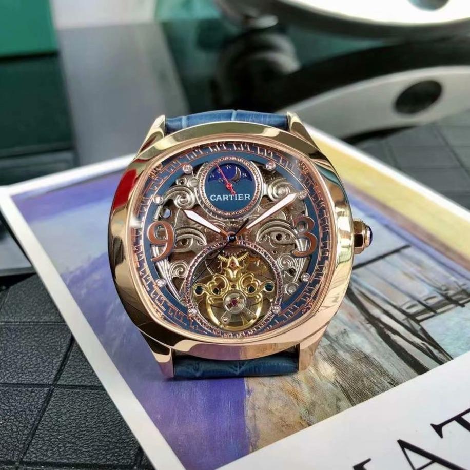 Cartier Watch DRIVE DE CARTIE ROSE GOLD CASE SKELETON 43MM