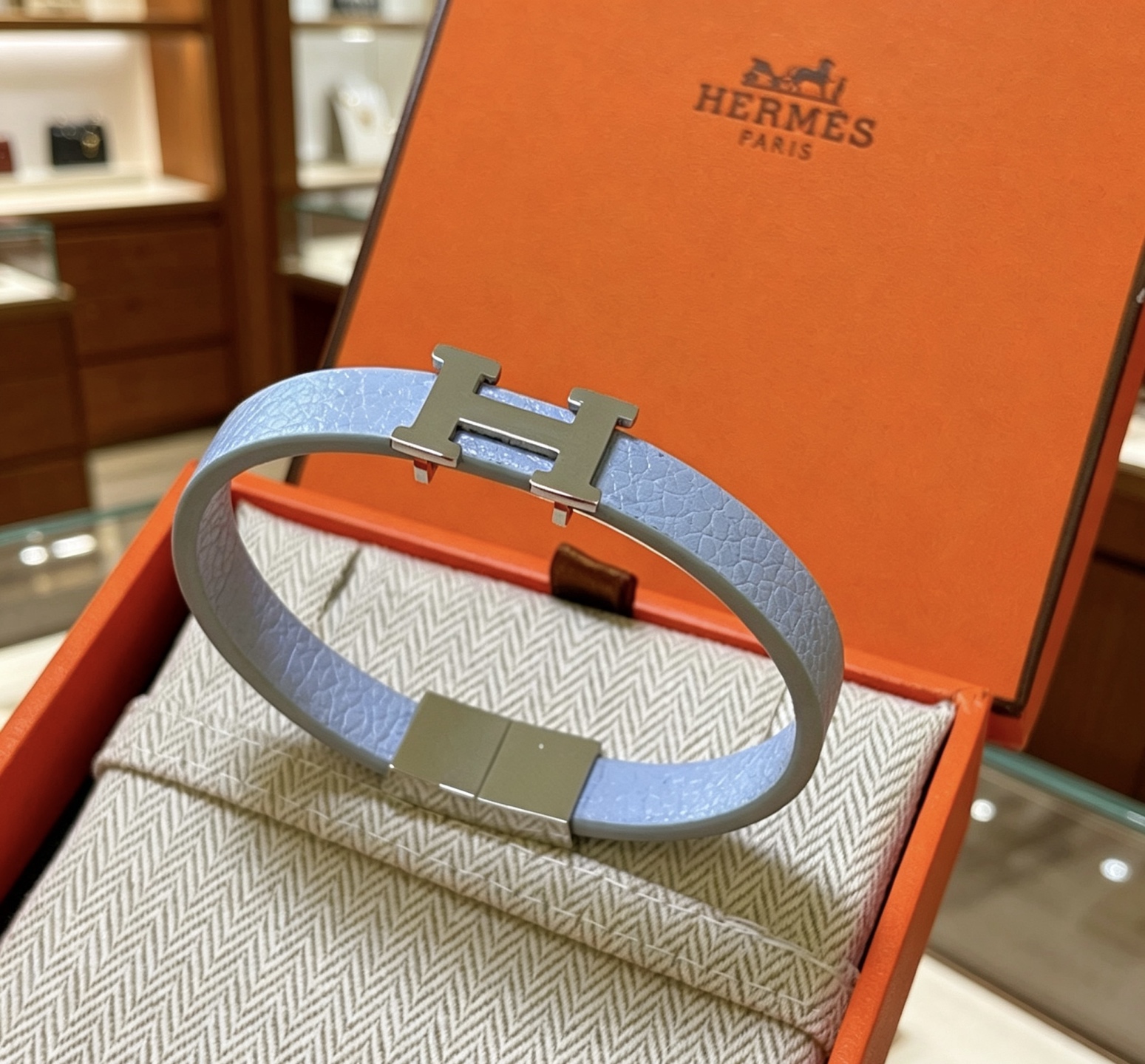 Hermes Jewelry New Anger Forest Leather Rope Bracelet