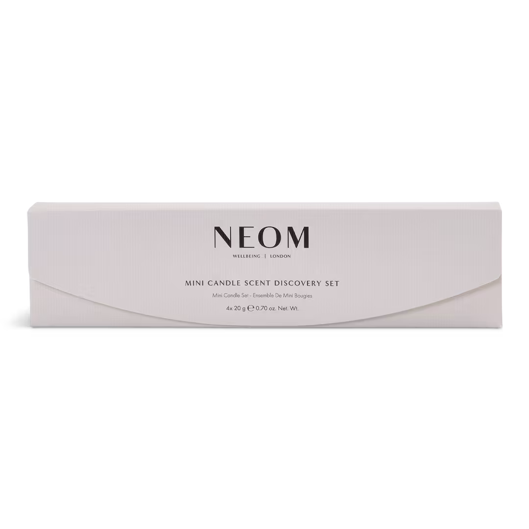 NEOM Wellbeing  Mini Candle Scent Discovery Set