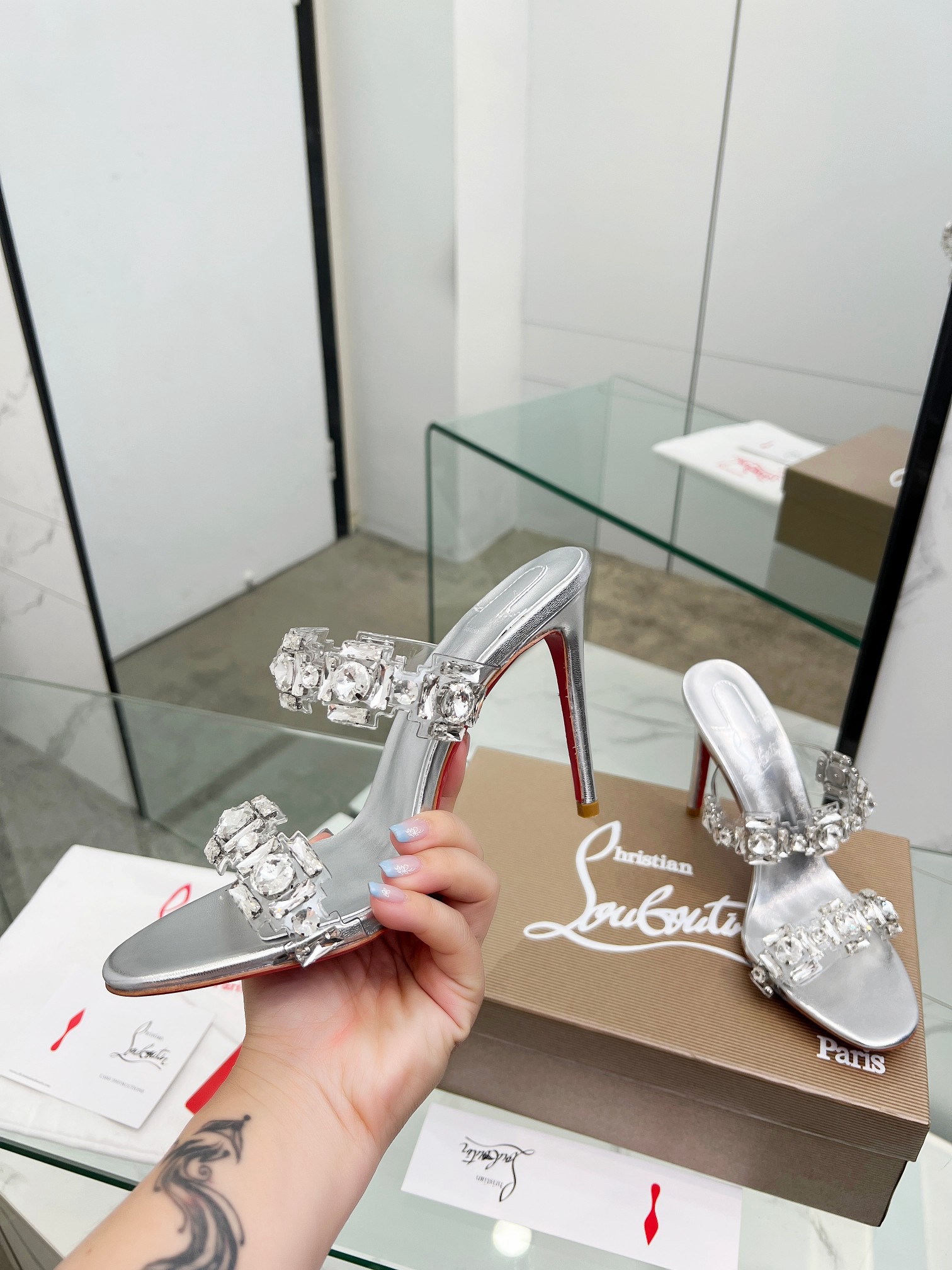 Christian Louboutin Just Jewel 105 mm Sandals