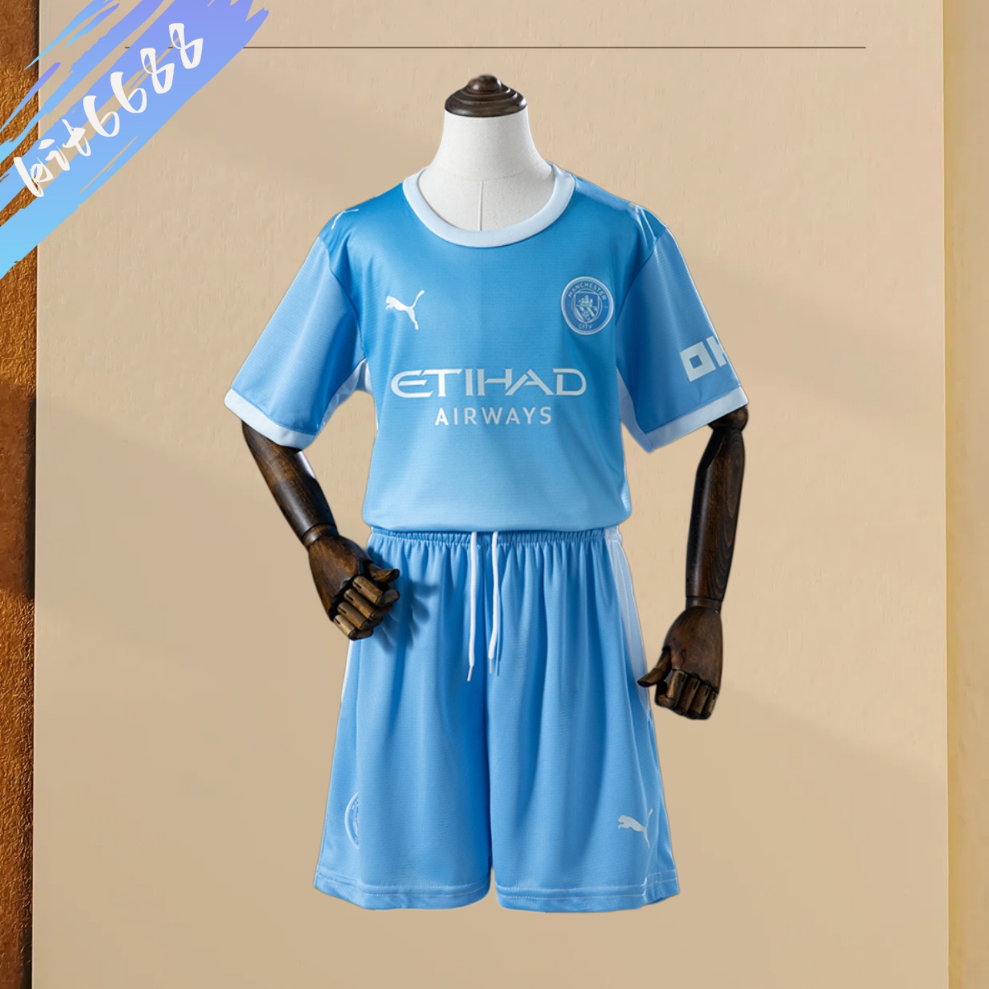 26/27 Manchester City Home Football Shirt (Adult Kids Kit socks )
