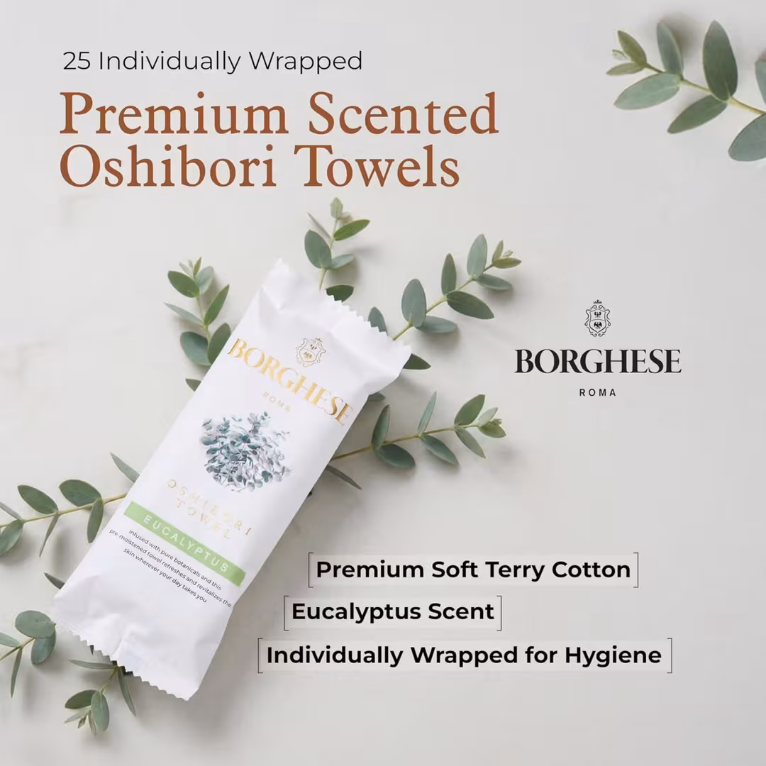 Borghese Spa  Hydrating Single Use Oshibori Towels