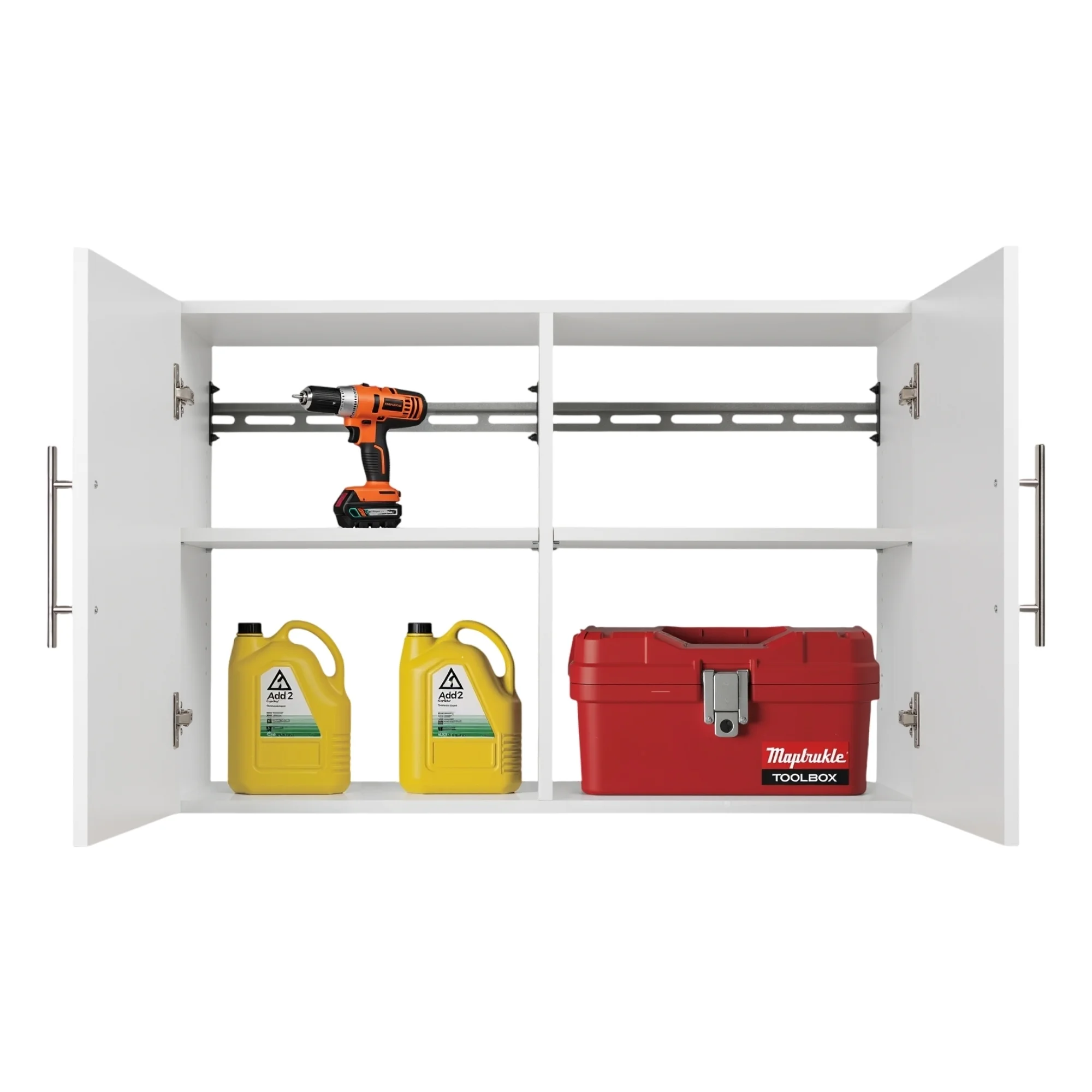 Prepac's HangUps Upper Storage Cabinet - Elegant and Spacious Wall Cabinets to Maximize Your Storage, 36" Size, Classic White Finish