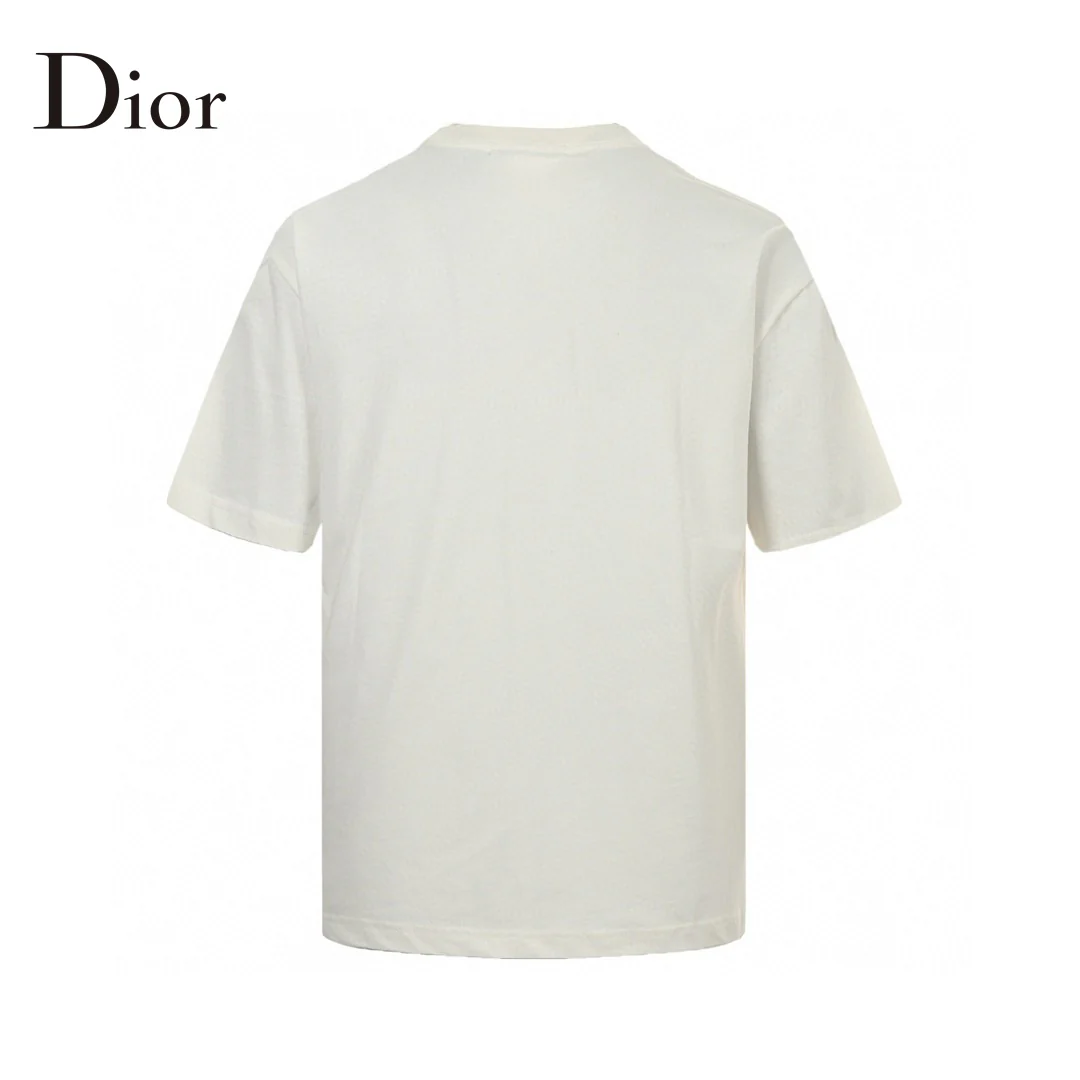 Dior White T-Shirt with Bold Logo