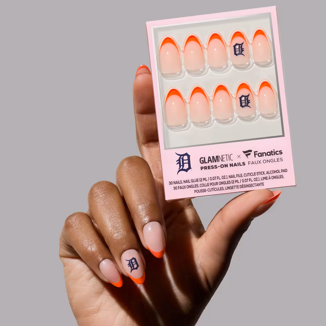 Glamnetic x Fanatics Nail  Detroit Tigers Press-On Nails