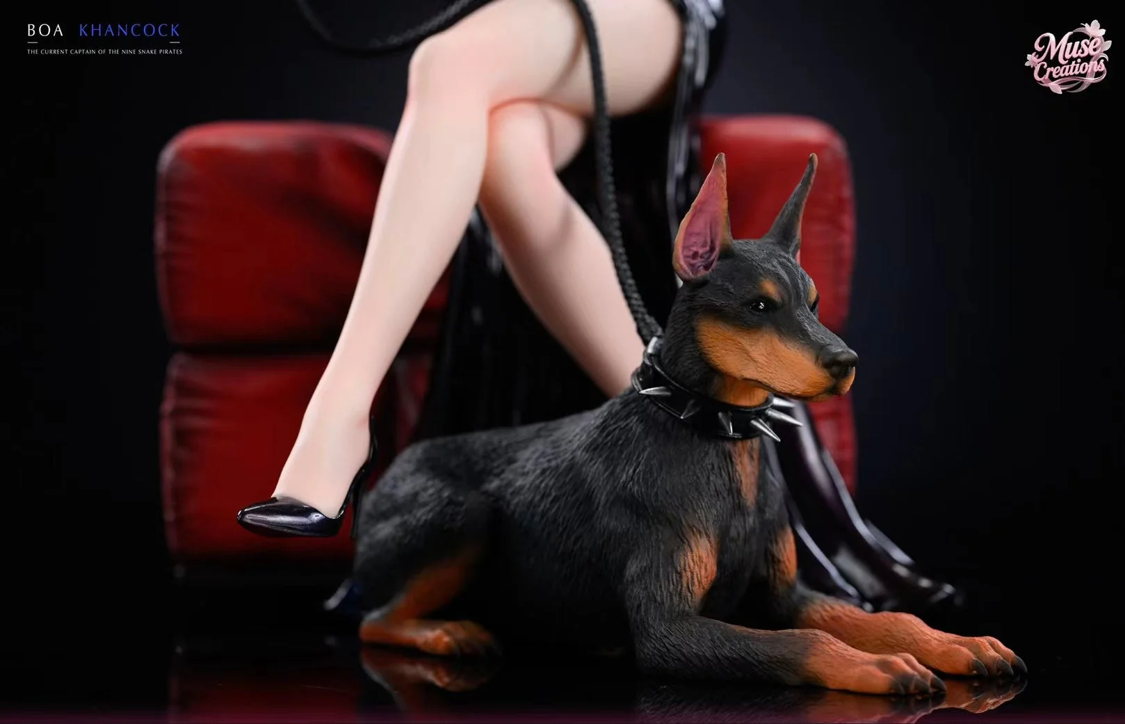 MUSE Studio - Boa Hancock with Dog (Leather Outfit) | 牵狗 女帝 波雅汉库克 (皮衣版)