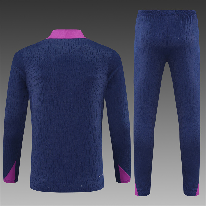 2024/2025 Barcelona Royal Blue Half Zip Tracksuit (Adult Kit)