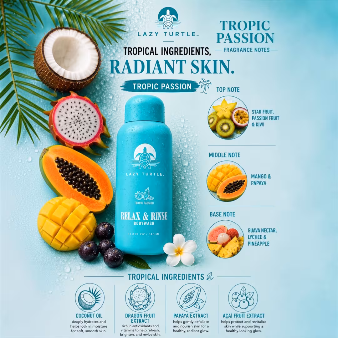 Lazy Turtle Beauty  Relax & Rinse Bodywash
