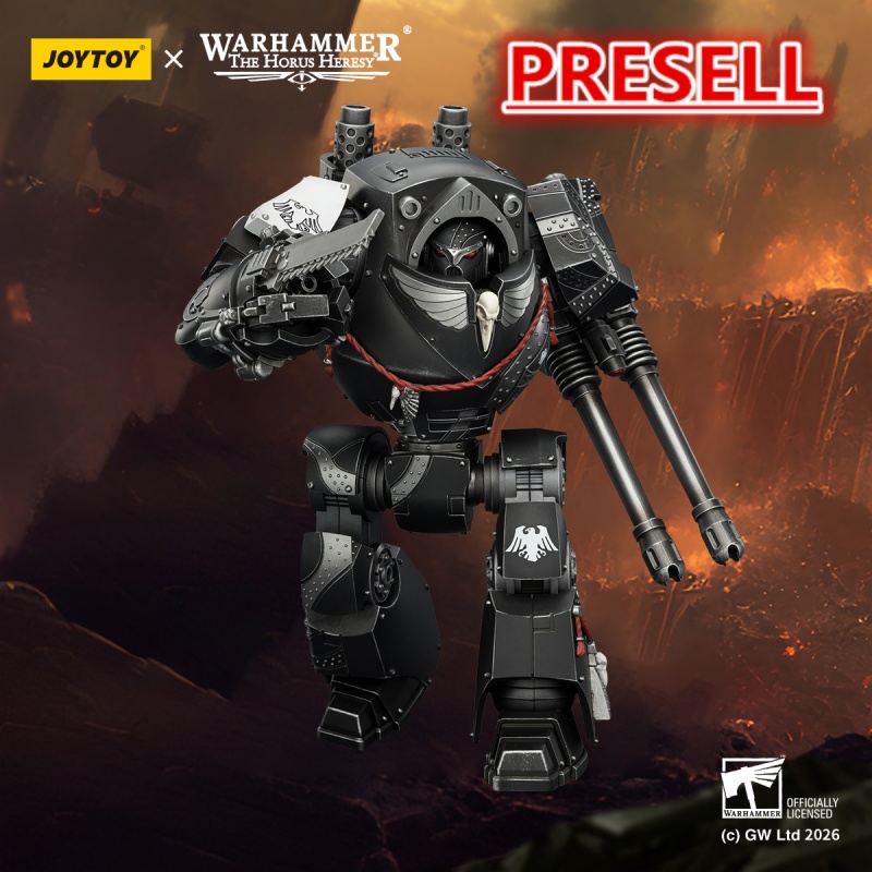JOYTOY JT04186 Warhammer The Horus Heresy Raven Guard  Contemptor Dreadnought with Gravis autocannon and Chainfist - JOYTOY WORLD