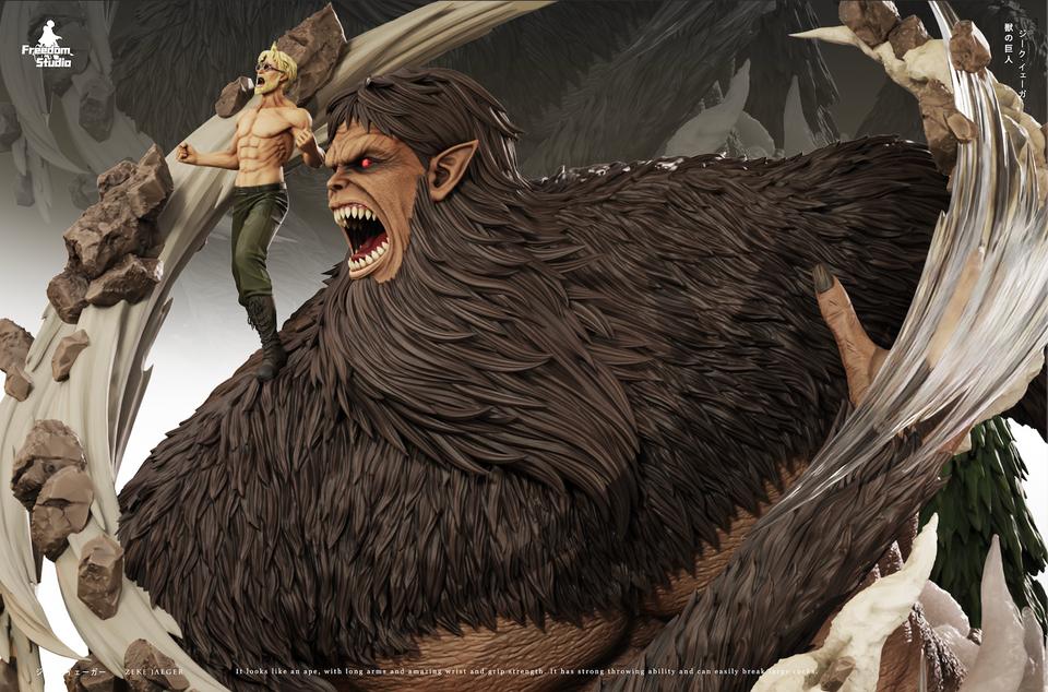 Attack on Titan - Zeke Jaeger & Beast Titan | Resin Statue | by Freedom Studio