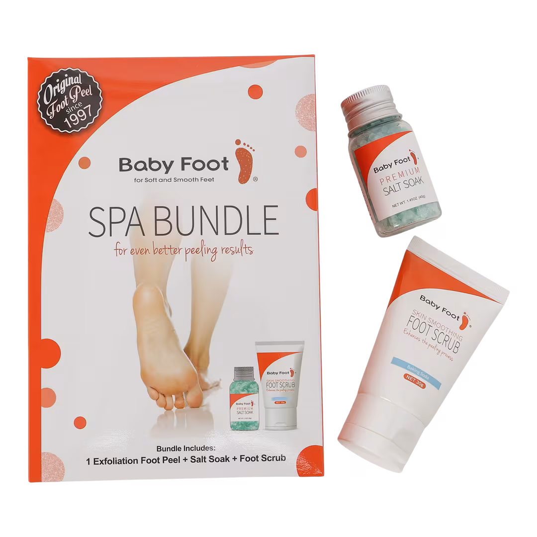 Baby Foot  Foot Peel, Soaks & Scrub Spa Bundle
