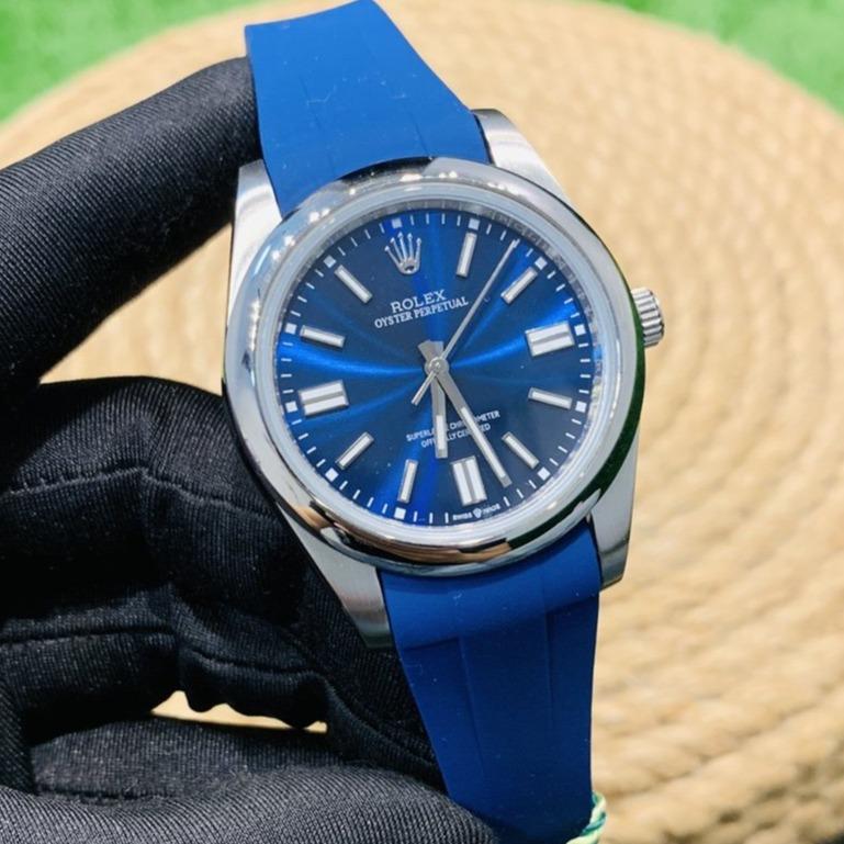 Rolex Watch OYSTER PERPETUAL 41MM RUBBER STRAP Watch
