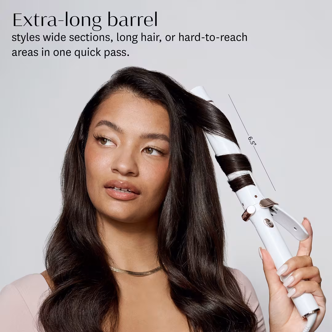 T3  SinglePass Curl X Ceramic Extra-Long Barrel Curling Iron