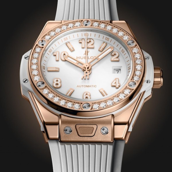 Replica Hublot Big Bang Women Automatic White Rubber Watch 485.OE.2080.RW.1204