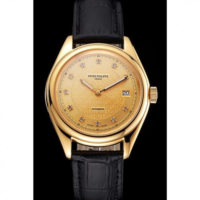 Patek Philippe Calatrava Gold & Diamond Dial 37 mm, Yellow Gold Plated