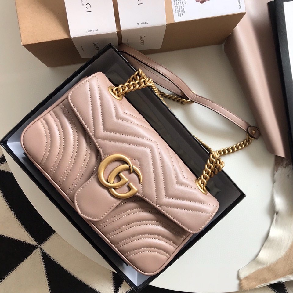 Gucci GG Marmont mini matelass?? shoulder bag 443497
