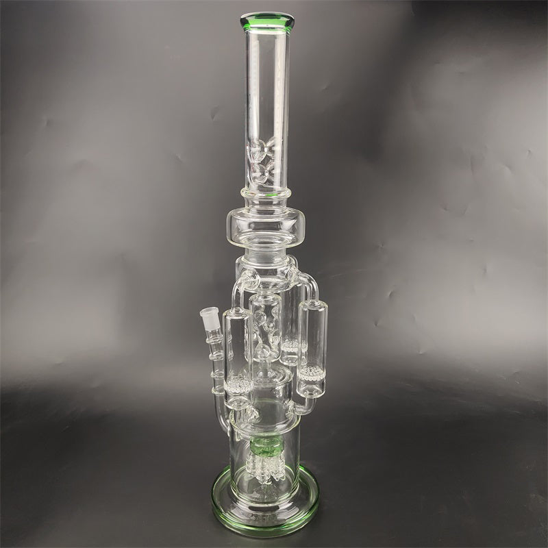 21 Multi Chamber Recycler Glass Bong