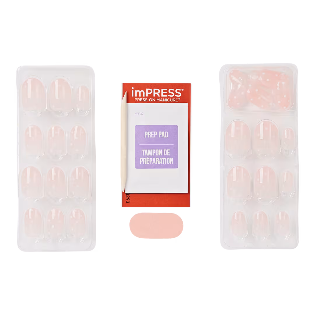Kiss  Impress Design Short Oval Press On Nails, Everice