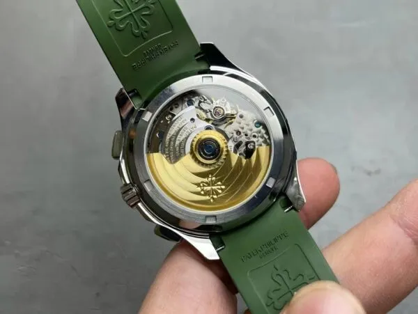Replica Aquanaut 5968A-001 Patek Philippe Chronograph 42.2 mm,Steel,5968A-001 Green Strap