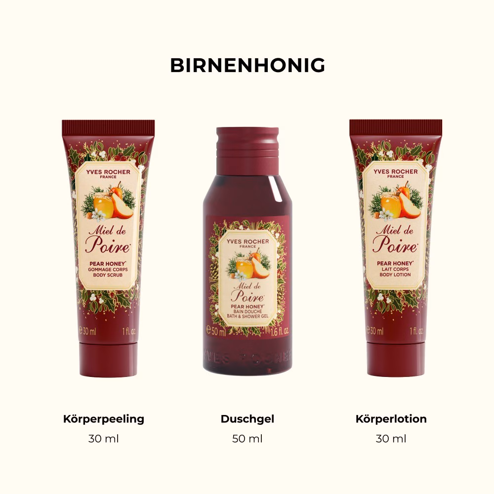 Trio Pflegeroutine Birnenhonig-Duft