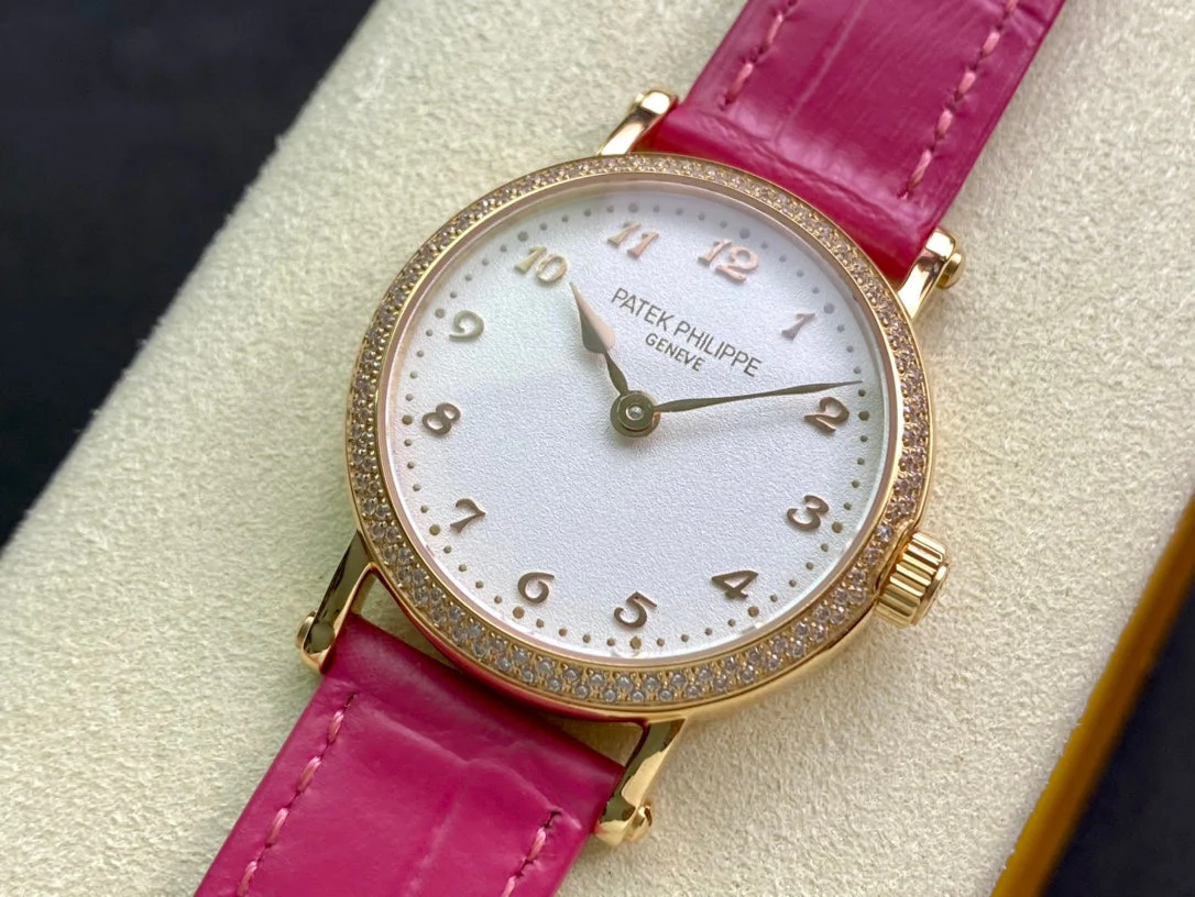 PATEK Watch Calatrava 34.6mm Gold White Dial Leather