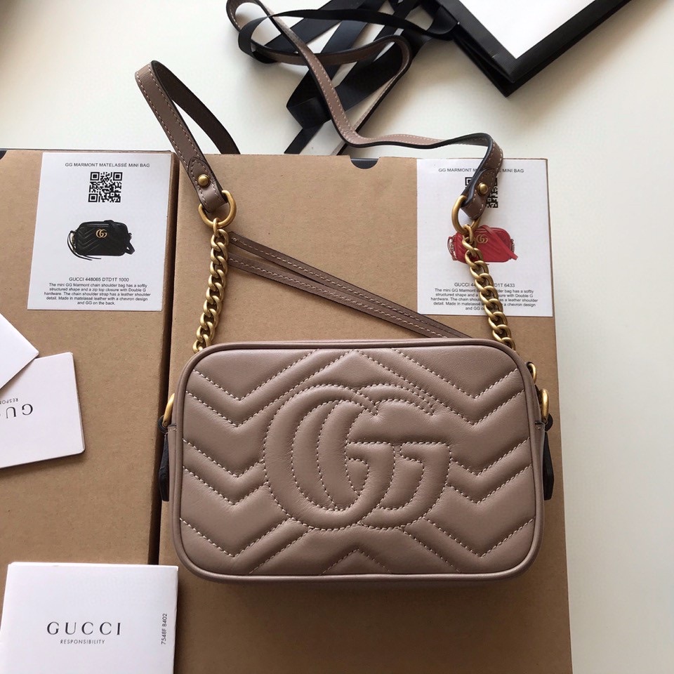 Gucci GG Marmont matelass?? mini bag 448065