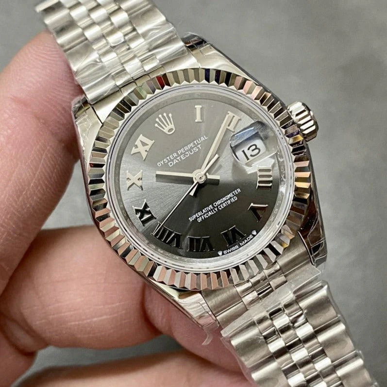 Rolex Watch DATEJUST 28MM STAINLESS STEEL GREY DIAL