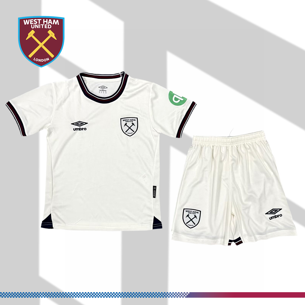 2025/2026 West Ham United Away Football Shirt (Kids Kit)