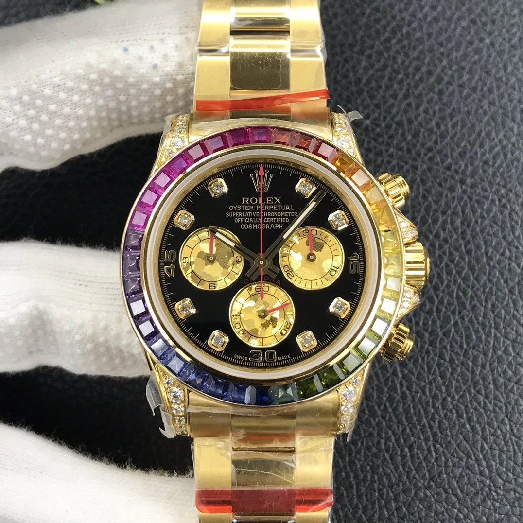 Rolex Watch DAYTONA GOLD CUSTOM RAINBOW 116528 Watch