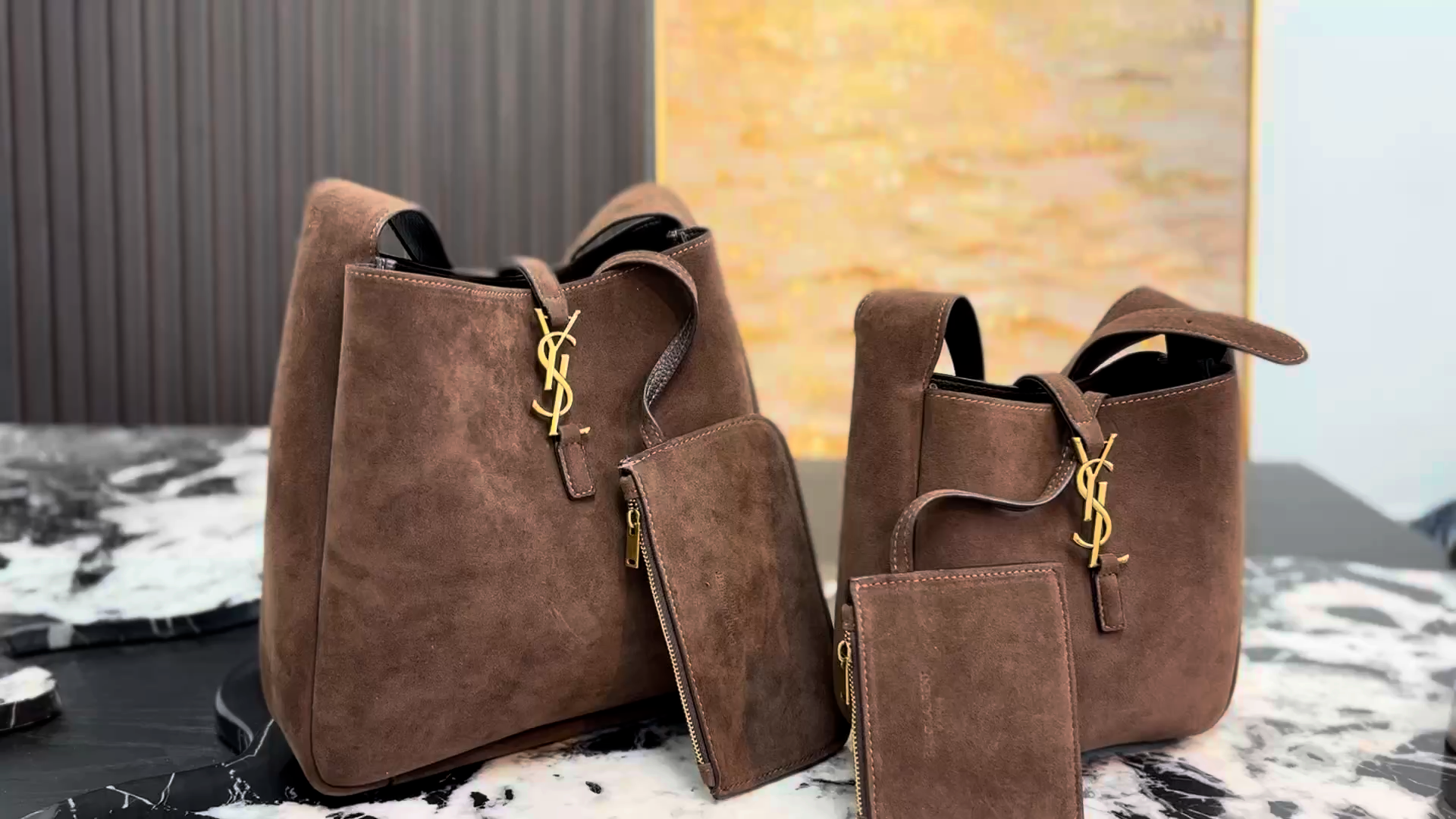 YSL Le 5 à 7 Hobo Bag in Suede