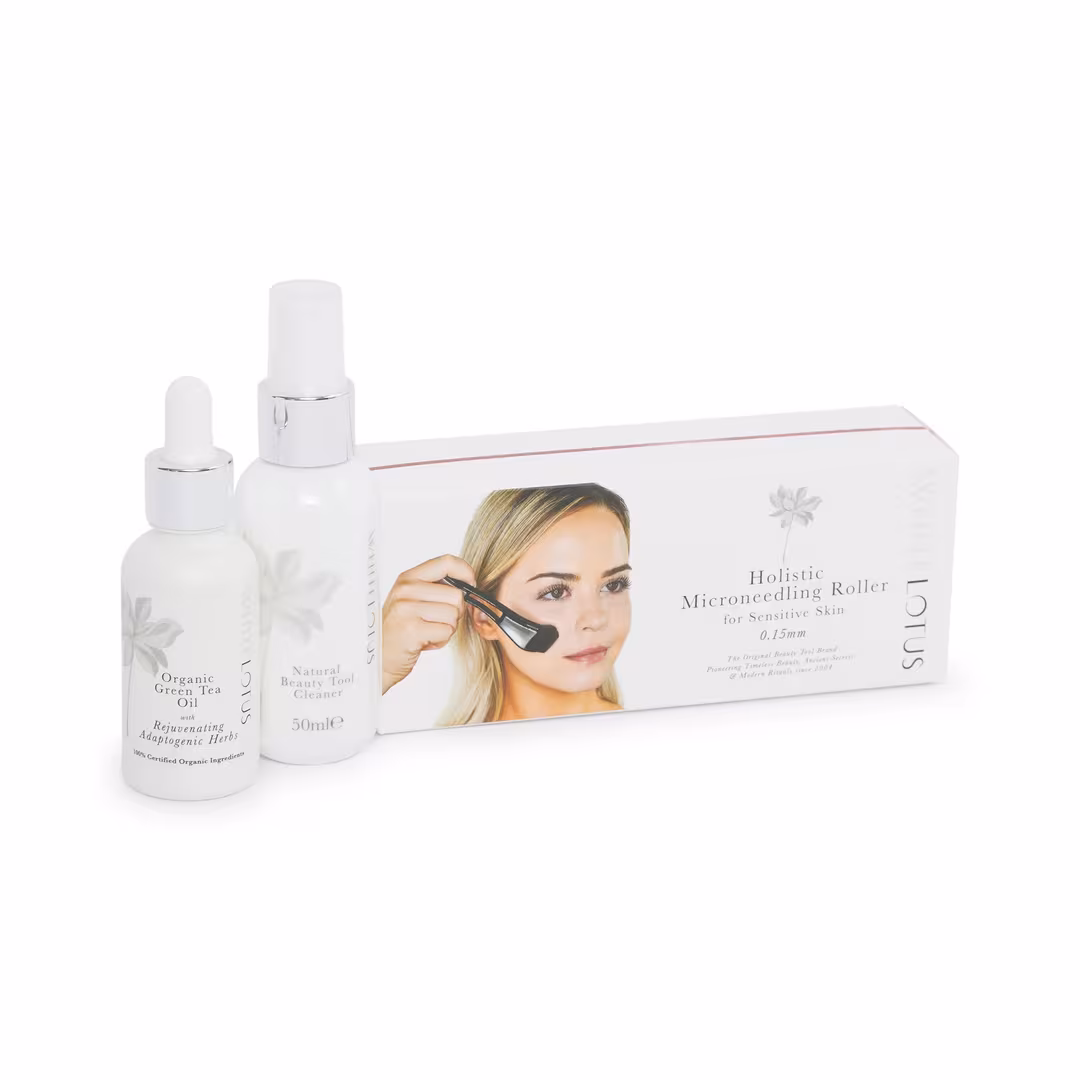 White Lotus Beauty  Holistic Dermaroller Kit For Sensitive Skin