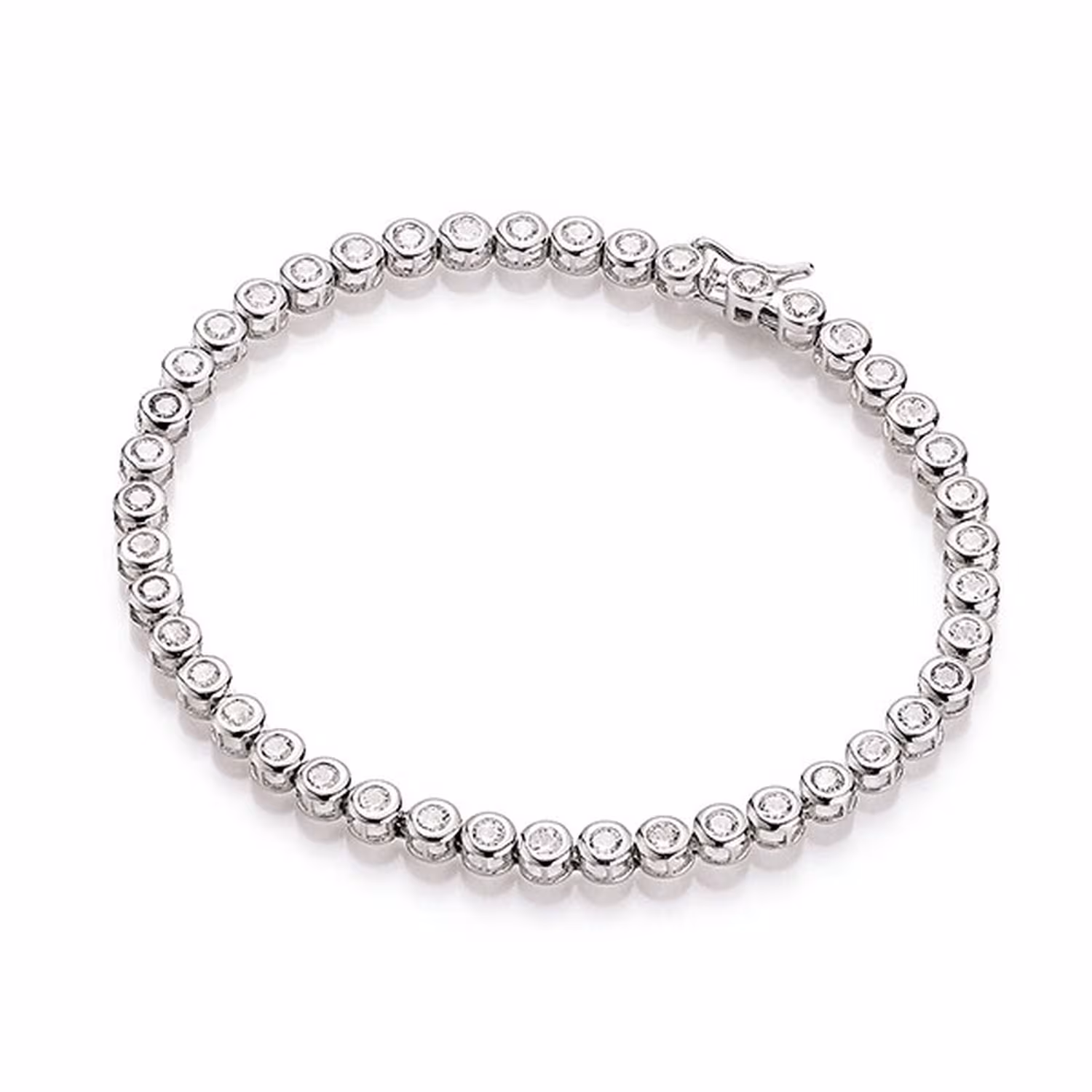 Armband klassisch, mit Zirkonia Steine, Silber 925