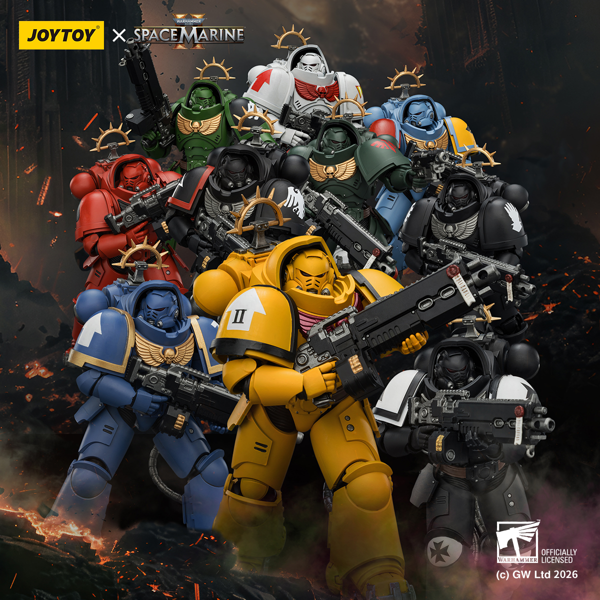 JOYTOY Warhammer 40k Space Marine 2 1: 18 Game Edition Heavy Intercessors - JOYTOY WORLD