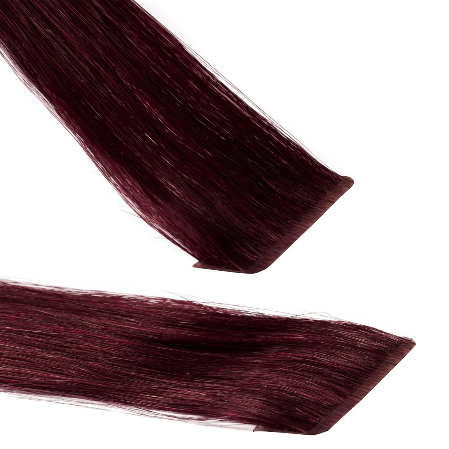 Invisible Tape Extensions Premium Echthaar #55/66 Hellbraun Intensiv Violett-Intensiv