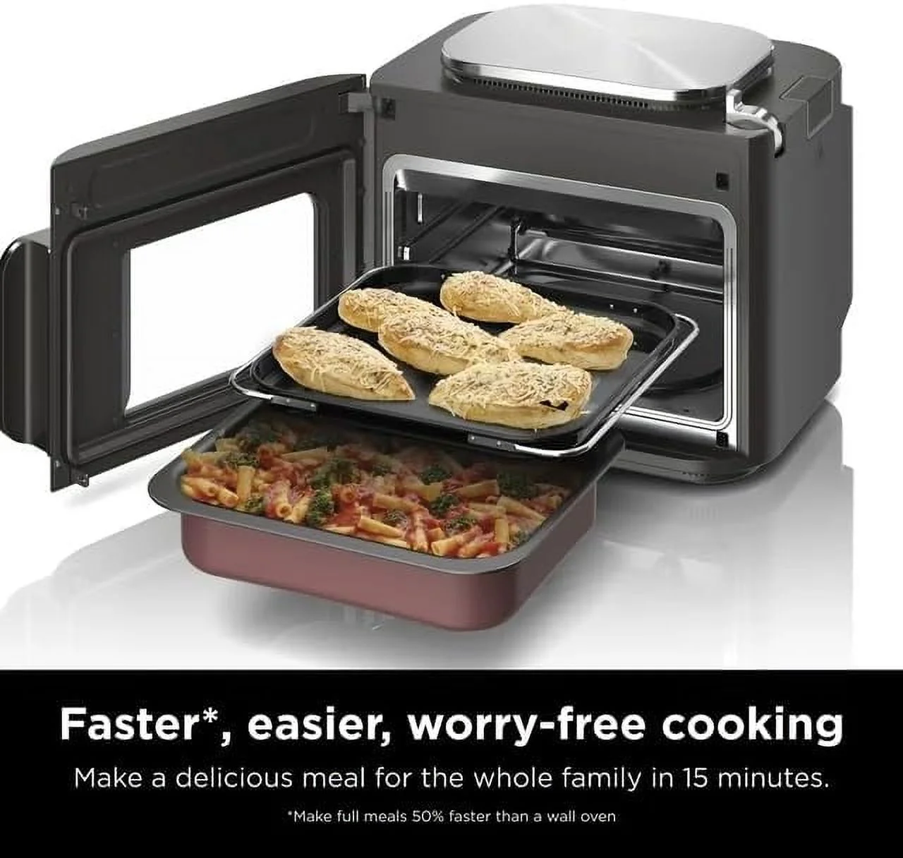 Restored Ninja Combi All-in-One Multicooker, Oven, & Air Fryer, 10-in-1 Functions, Stainless Steel, (Refurbished)