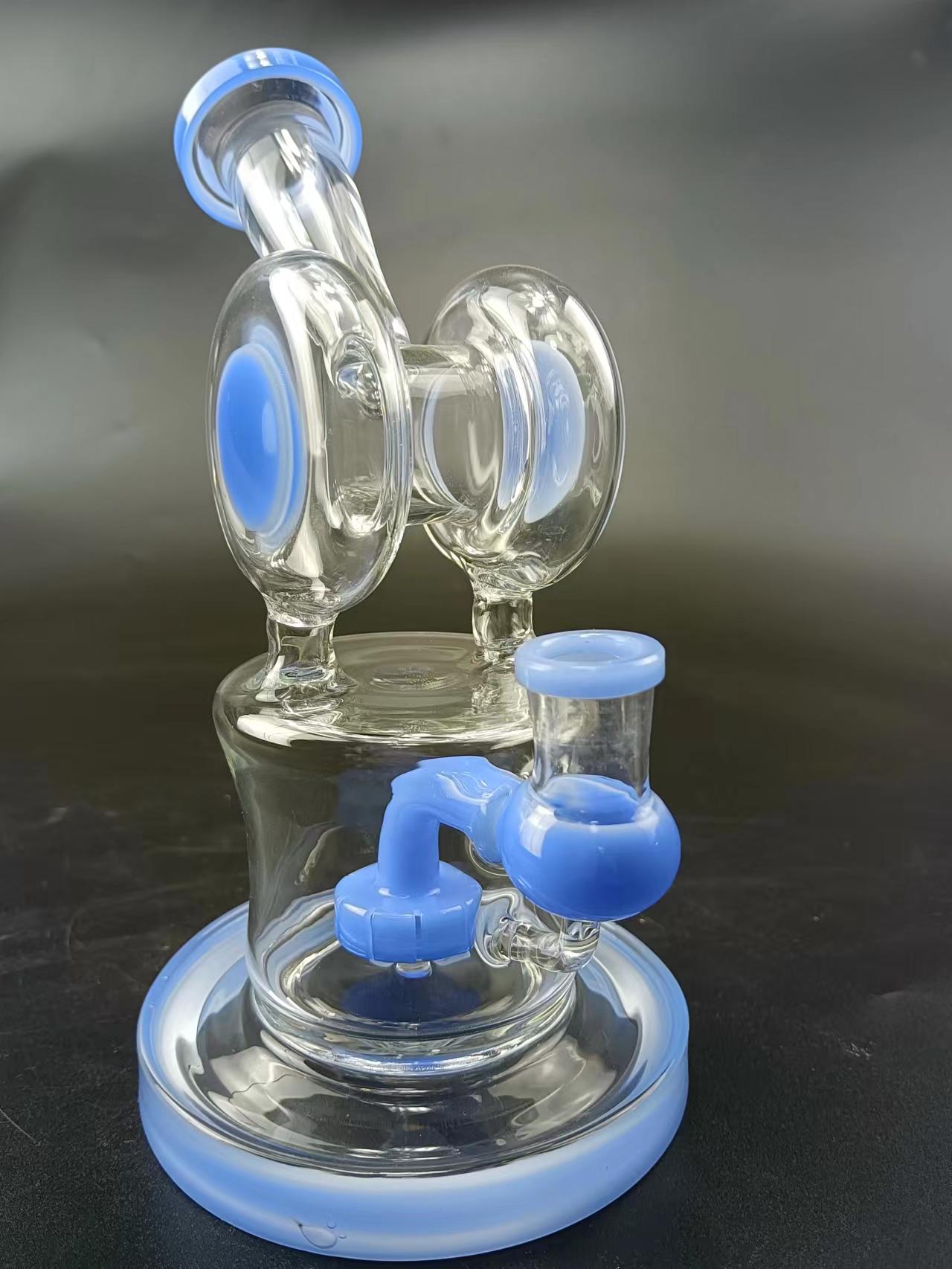 8 Showerhead Perc Double Chamber Dab Rig