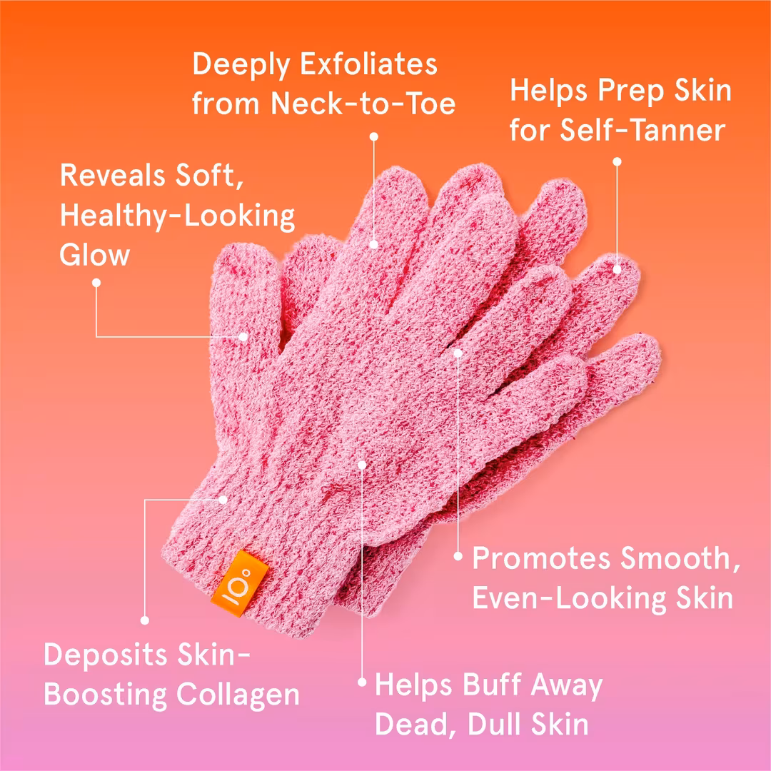 Cleanlogic  Infusions Exfoliating Body Gloves + Collagen