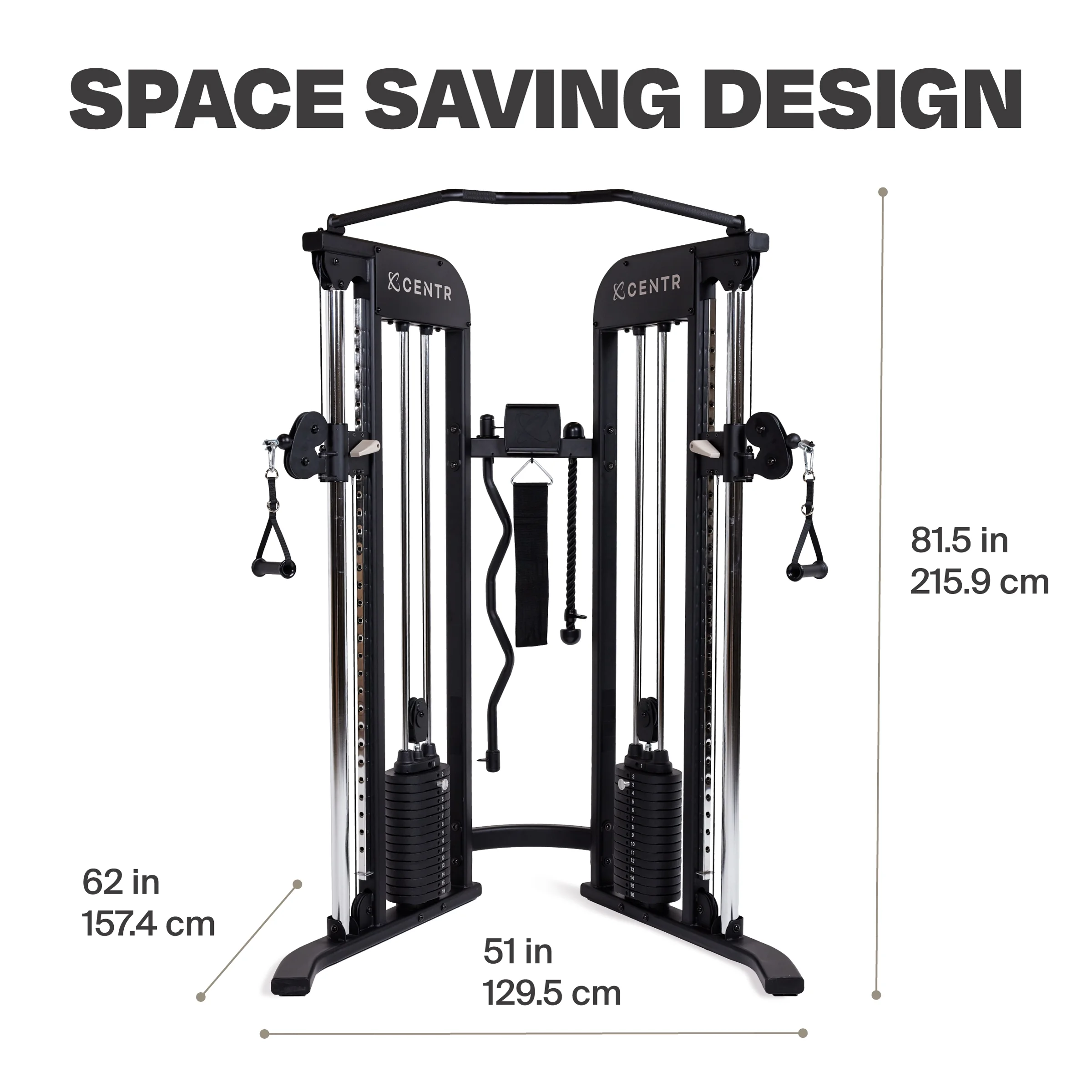 Centr by Chris Hemsworth Centr 2 Home Gym Functional Trainer for Total Body Strength Training with 3-Month Centr Membership