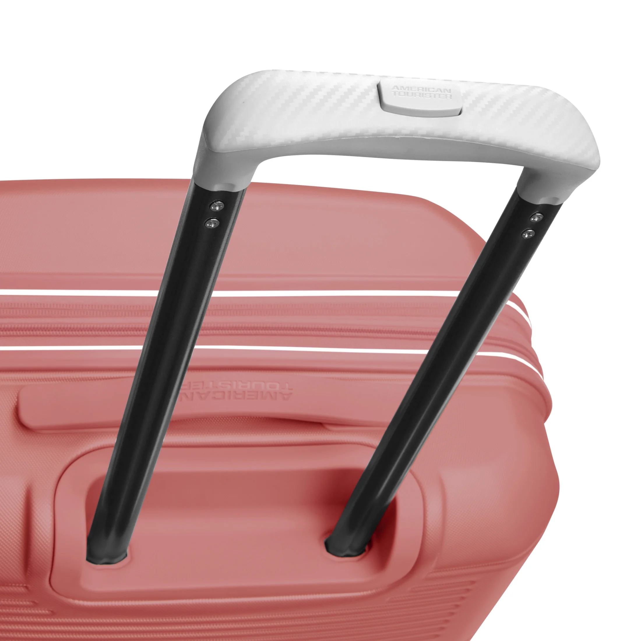 American Tourister Stratum 2.0 28-Inch Hardside Checked Luggage with Spinner Wheels - Soft Coral
