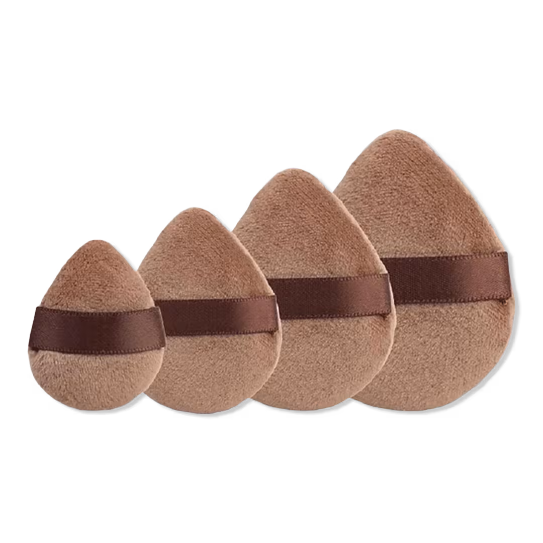 J.Cat Beauty  4 Assorted Brown Puffs