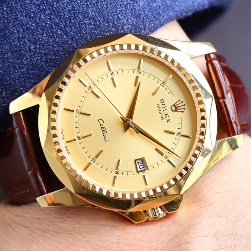 Rolex Watch CELLINI DATE 42MM GOLD CASE Watch