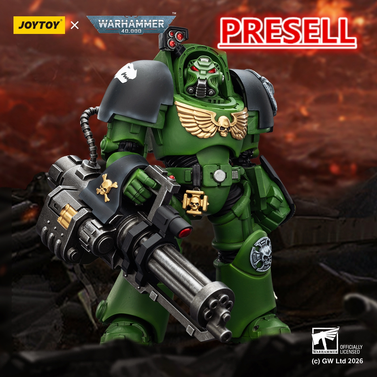 JOYTOY Warhammer 40k 1: 18 Salamanders Terminators - JOYTOY WORLD