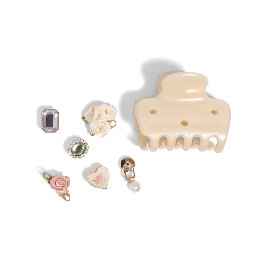 Kitsch  Kitschpop Charms & Cloud Clip 7 Piece Set Vintage