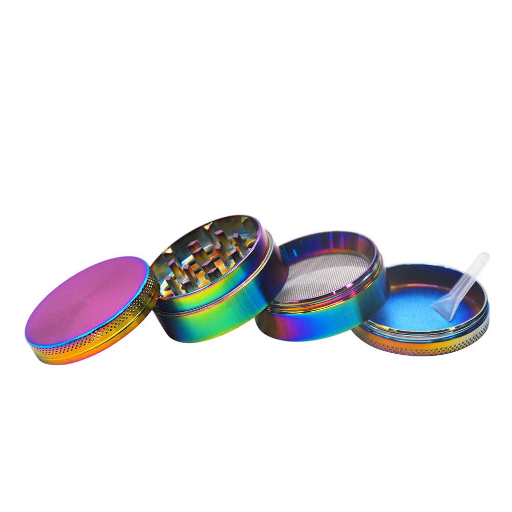 Rainbow Zinc Alloy Mill Weed Grinder