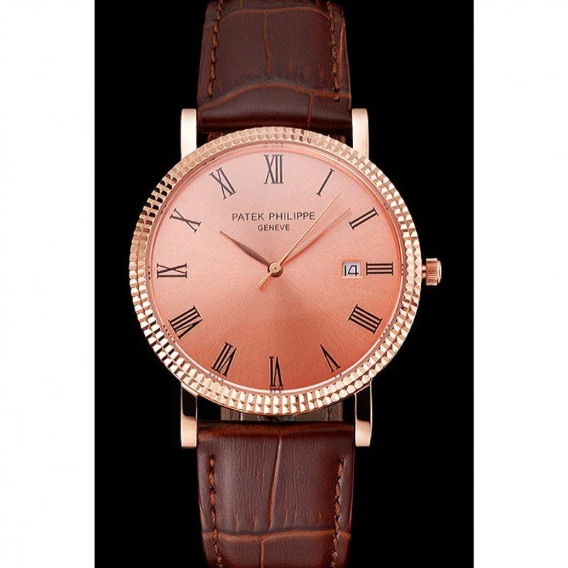 Patek Philippe Calatrava Roman Dial Rose Gold 40 mm, Rose Gold Plated