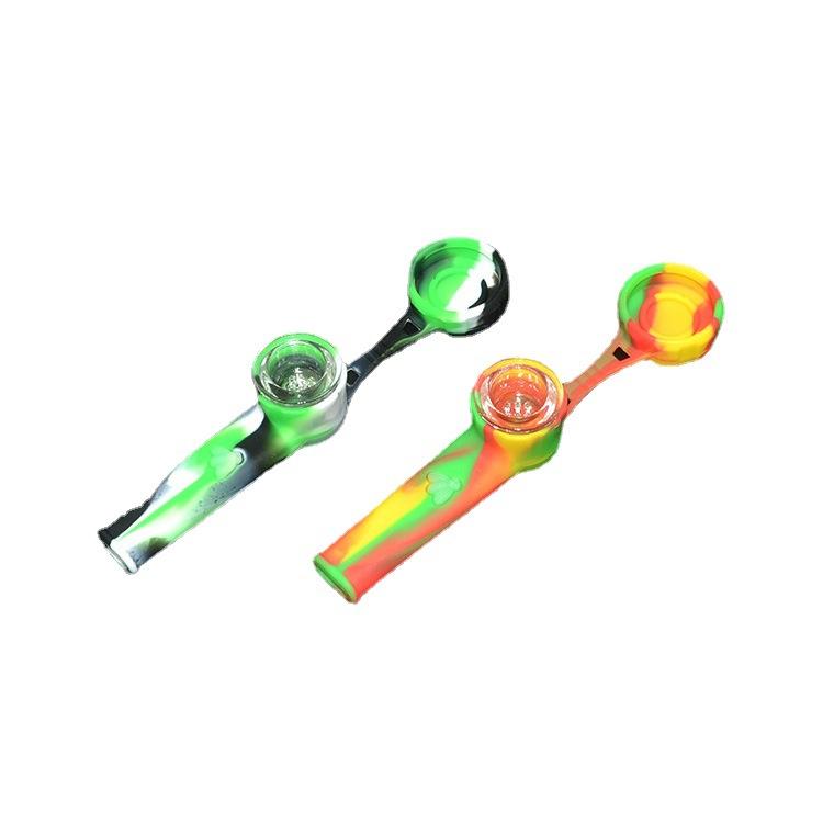 Honeycomb Silicone Pipe w/ Lid (Random Color)