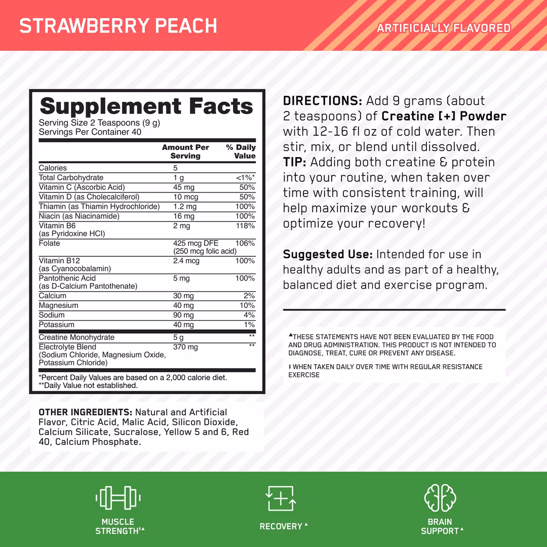 Optimum Nutrition  Creatine+ Powder