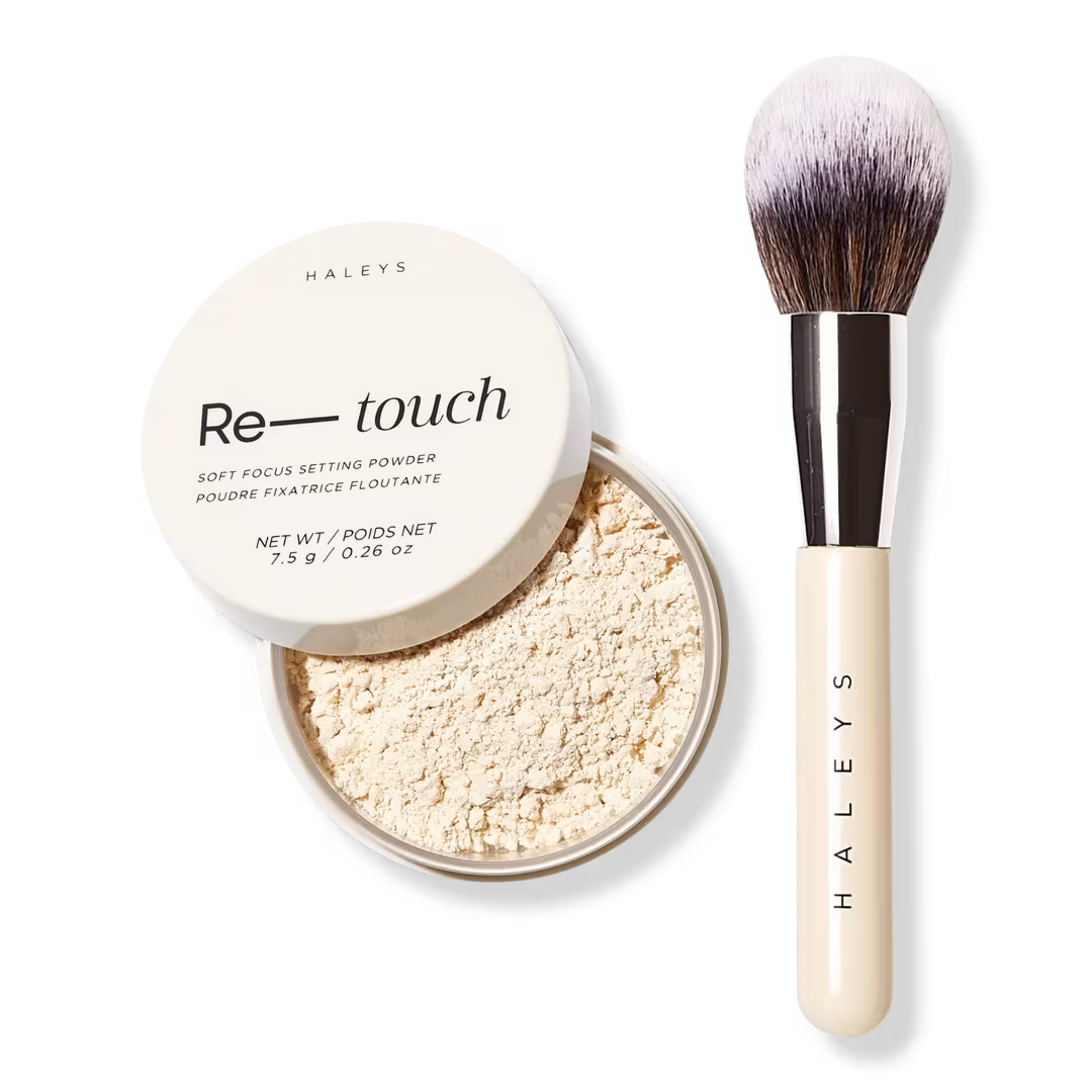 HALEYS Beauty  Blurring Setting Powder & Brush Duo
