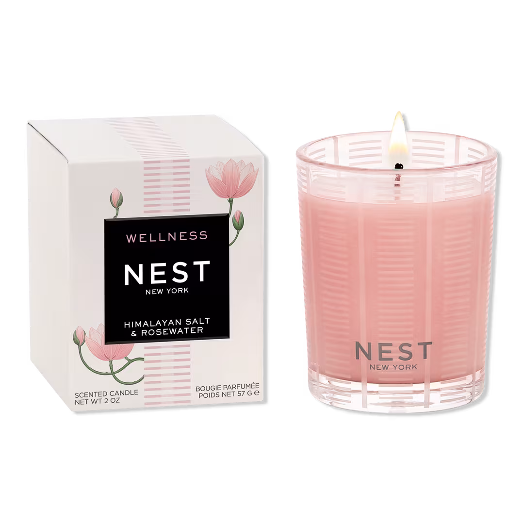 NEST New York  Himalayan Salt & Rosewater Votive Candle